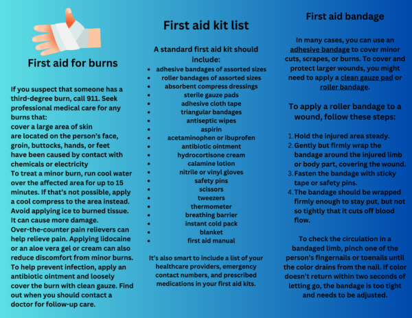 Basic First Aid Brochure