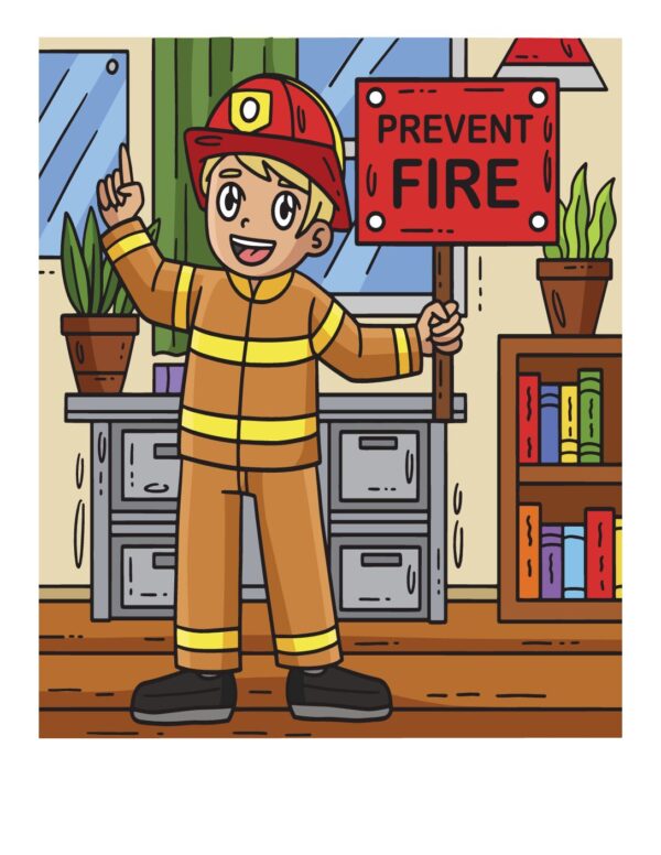 Fire Safety Coloring Book