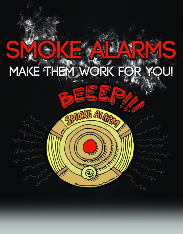 Smoke Alarm Fire Safety Coloring Activity books