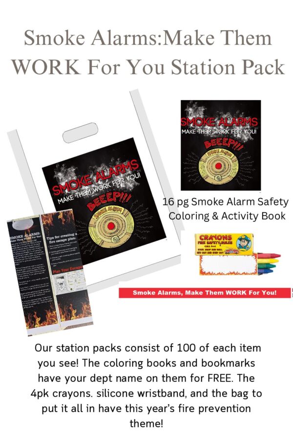 Smoke Alarm Fire Safety Station Packs