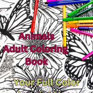 Animals Adult Coloring Book