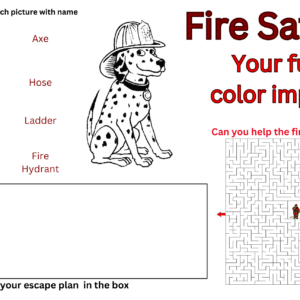 Fire Safety Placemats