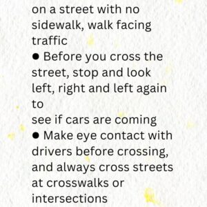 School Safety Walkers Bookmark