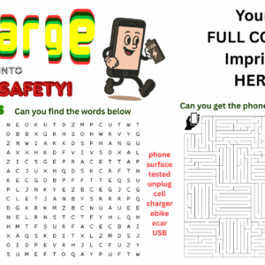 Charge Into Fire Safety Placemat